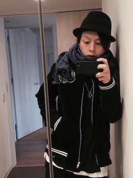 「WHIZLIMITED（ウィズリミテッド）のアイテム（その他アウター）」を使った、ogu-junさん（メンズ・177cm）の秋コーディネート