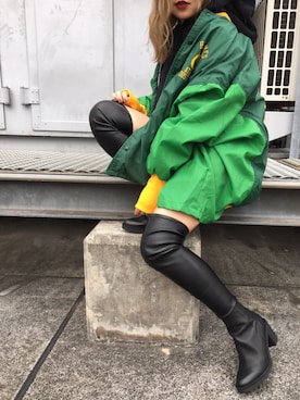 「LABRAT（ラブラット）のアイテム」を使った、Haruna Akiyamaさん（レディース・156cm）の秋コーディネート