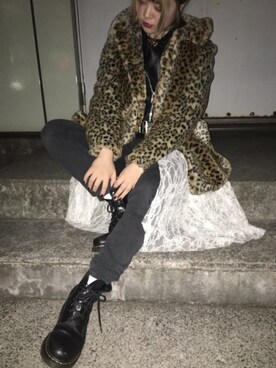 「cannabis_ladies」｜「アイテム（その他アウター）」を使った、Haruna Akiyamaさん（レディース・156cm）の秋コーディネート
