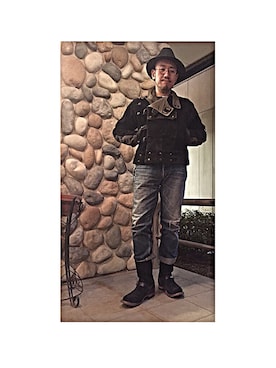 「FAR EASTERN ENTHUSIAST（ファーイースタンエンスージアスト）のアイテム（財布/小物）」を使った、köyaさん（メンズ・176cm）の冬コーディネート