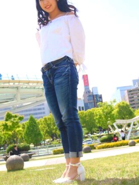 「写真撮影」｜Aさん（レディース・156cm）の夏コーディネート