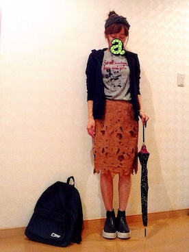 「cache cache（カシュ カシュ）のアイテム（バックパック/リュック）」を使った、ay❤︎さん（レディース・154cm）の秋コーディネート