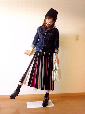 「HERE'S（HERE'S）のアイテム（シューズ）」を使った、ay❤︎さん（レディース・154cm）の秋コーディネート