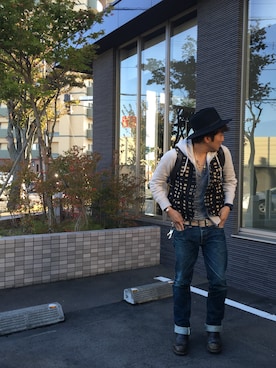 Stevenson Overall Co.  ベスト STEVENSON OVERALL - Stevenson Overall Co. フード付きベストの
