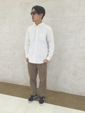「SEVENDAYS=SUNDAY（セブンデイズサンデイ）のアイテム（シューズ）」を使った、shigeさん（メンズ・174cm）の冬コーディネート