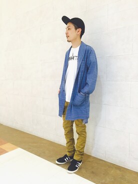 「SEVENDAYS=SUNDAY（セブンデイズサンデイ）のアイテム（シューズ）」を使った、shigeさん（メンズ・174cm）の春コーディネート