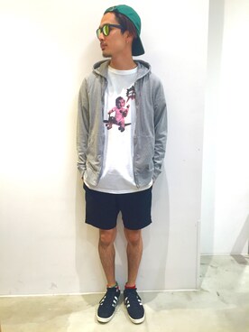 「SEVENDAYS=SUNDAY（セブンデイズサンデイ）のアイテム（シューズ）」を使った、shigeさん（メンズ・174cm）の春コーディネート