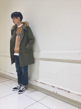 「SEVENDAYS=SUNDAY（セブンデイズサンデイ）のアイテム（ダウンジャケット/コート）」を使った、shigeさん（メンズ・174cm）の秋コーディネート