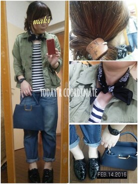 「Honeys（ハニーズ）のアイテム（ドレスシューズ）」を使った、♡♡♡さん（レディース・158cm）の冬コーディネート