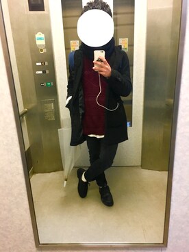 「Right-on（ライトオン）のアイテム（ダウンジャケット/コート）」を使った、Bさん（メンズ・163cm）の秋コーディネート
