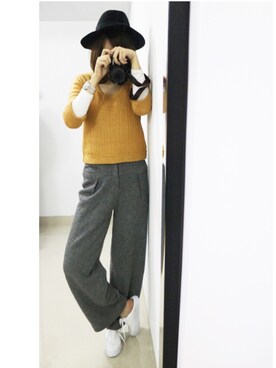 「JGのアイテム」を使った、Beckyさん（レディース・168cm）の冬コーディネート