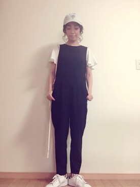 「A part by（アパートバイ）のアイテム（オールインワン・サロペット）」を使った、 ＊Yu＊さん（レディース・152cm）の春コーディネート