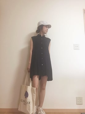 「UPTIGHT（アップタイト）のアイテム」を使った、 ＊Yu＊さん（レディース・152cm）の夏コーディネート