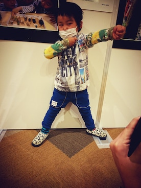 「BACK ALLEY（バックアレイ）のアイテム」を使った、りくひろさん（キッズ・100cm）の冬コーディネート