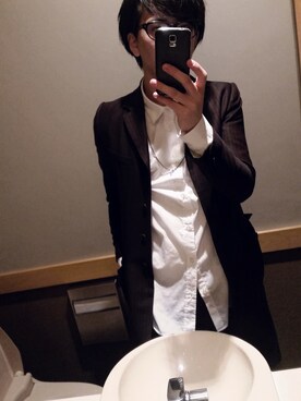 「Paul Smith（ポールスミス）のアイテム（その他アウター）」を使った、にかいどうさん（メンズ・173cm）の秋コーディネート