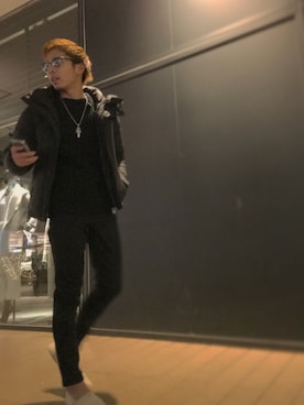 「AZUL by moussy（アズールバイマウジー）のアイテム（その他アウター）」を使った、RYUさん（メンズ・175cm）の冬コーディネート