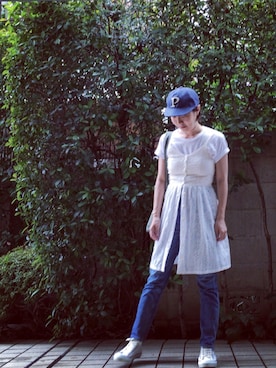 「No6（ナンバーシックス）のアイテム」を使った、Nさん（レディース・159cm）の夏コーディネート