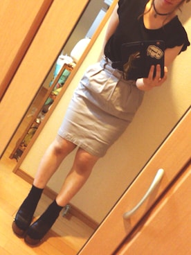 「スカラップ」｜「アイテム（キャミソール）」を使った、m a y u .さん（レディース・153cm）の夏コーディネート