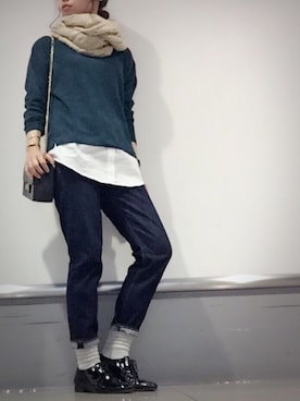 mon.さん（レディース・160cm）の冬コーディネート