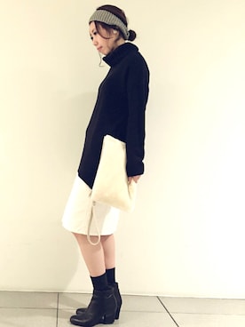 mon.さん（レディース・160cm）の冬コーディネート