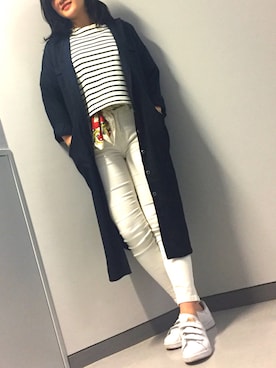「ベルクロ」｜「アイテム（ワンピース/ドレス）」を使った、MOMOさん（レディース・165cm）の春コーディネート