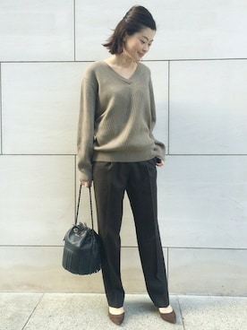 「IENA（イエナ）のアイテム」を使った、MisaPさん（レディース・162cm）の冬コーディネート