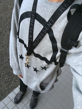 「REPRESENT（リプレゼント）のアイテム（アクセサリー）」を使った、[kita]さん（メンズ・181cm）の冬コーディネート