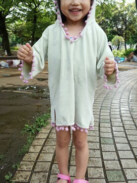 「Velnica（ヴェルニカ）のアイテム（ジャケット/アウター）」を使った、シオンさん（キッズ・100cm）の夏コーディネート