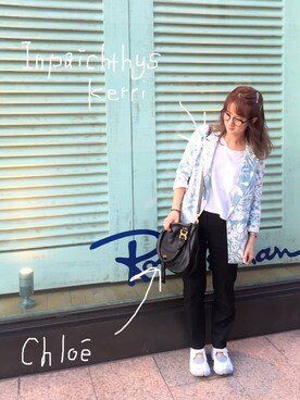 「サロンスタッフ」｜「アイテム（その他アウター）」を使った、江田このみさん（レディース・152cm）の秋コーディネート