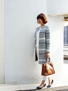 「amaca（アマカ）のアイテム」を使った、RURIさん（レディース・168cm）の冬コーディネート