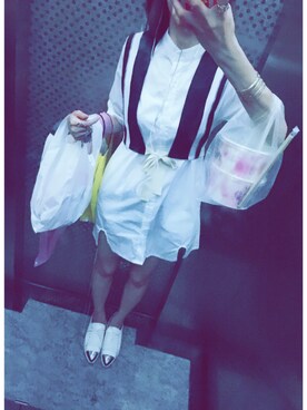 「school」｜「アイテム（ワンピース/ドレス）」を使った、goodkymさん（レディース・171cm）の夏コーディネート