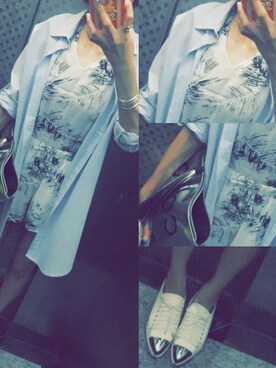 「UNKNOWN.（アンノウン）のアイテム（フォーマルスーツ/小物）」を使った、goodkymさん（レディース・171cm）の夏コーディネート