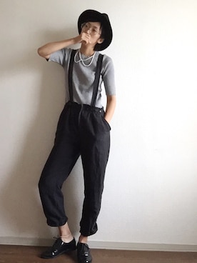 「31 Sons de mode（トランテアン　ソン　ドゥ　モード）のアイテム（オールインワン・サロペット）」を使った、yukinoさん（レディース・164cm）の夏コーディネート