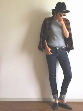 「フープイヤリング」｜「アイテム（ジャケット/アウター）」を使った、yukinoさん（レディース・164cm）の春コーディネート