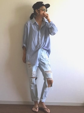 「MYSTIQUE（ミスティーク）のアイテム」を使った、yukinoさん（レディース・164cm）の春コーディネート