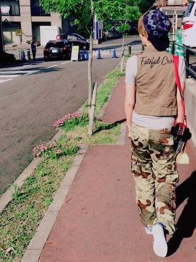 「KRAVITZ（KRAVITZ）のアイテム」を使った、Miiiyuさん（レディース・170cm）の夏コーディネート