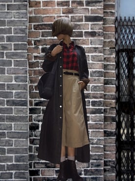 「Ralph Lauren」｜「アイテム（ブーティ）」を使った、んつんつさん（レディース・162cm）の秋コーディネート