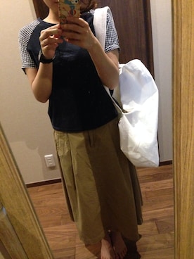 「PAR ICI」｜「アイテム（アナログ腕時計）」を使った、miki.sさん（レディース・159cm）の夏コーディネート