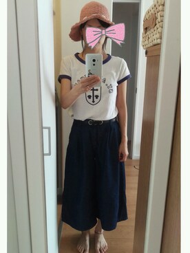 「今日も暑い」｜kidaさん（レディース・160cm）の秋コーディネート
