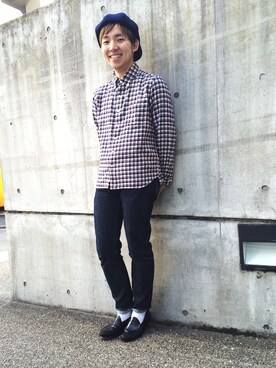 「アイテム（キャスケット）」を使った、Tsuguyuki  Ishiiさん（メンズ・170cm・20代）の冬コーディネート