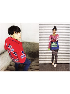 「Marc by Marc Jacobs（マークバイマークジェイコブス）のアイテム（スウェット）」を使った、9th Sense Studiosさん（レディース・155cm）の春コーディネート