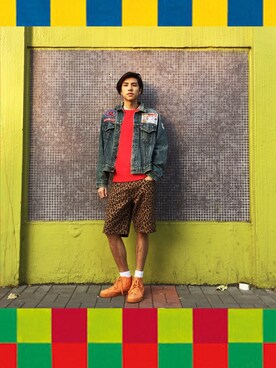 「orange」｜9th Sense Studiosさん（メンズ・175cm）の春コーディネート