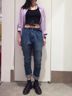 「アイテム（コインケース）」を使った、_8mk_さん（レディース・161cm）の春コーディネート