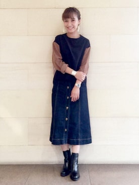 「アイテム（リング）」を使った、IGARAMUさん（レディース・162cm）の夏コーディネート