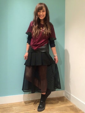 「PHILIPPE AUDIBERT（フィリップ オーディベール）のアイテム（リング）」を使った、IGARAMUさん（レディース・162cm）の秋コーディネート