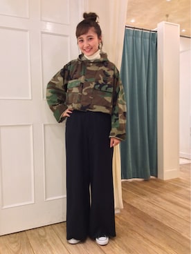 「77circa（ナナナナサーカ）のアイテム」を使った、IGARAMUさん（レディース・162cm）の冬コーディネート