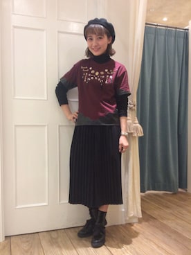 IGARAMUさん（レディース・162cm）の冬コーディネート