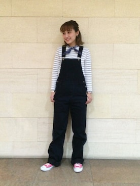 「アイテム（オールインワン・サロペット）」を使った、IGARAMUさん（レディース・162cm・20代）の春コーディネート