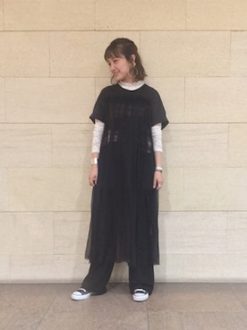 「アイテム（イヤリング）」を使った、IGARAMUさん（レディース・162cm・20代）の春コーディネート