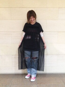 「yuumiARIA（ユウミアリア）のアイテム」を使った、IGARAMUさん（レディース・162cm）の春コーディネート